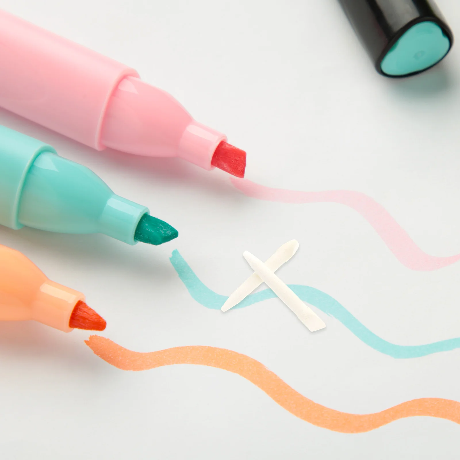 100 قطعة استبدال قلم تحديد نصائح المزدوج رئيس النفط القائمة على الحبر إعادة الملء لمكتب الفن اليد حروف أدوات التدريس #5