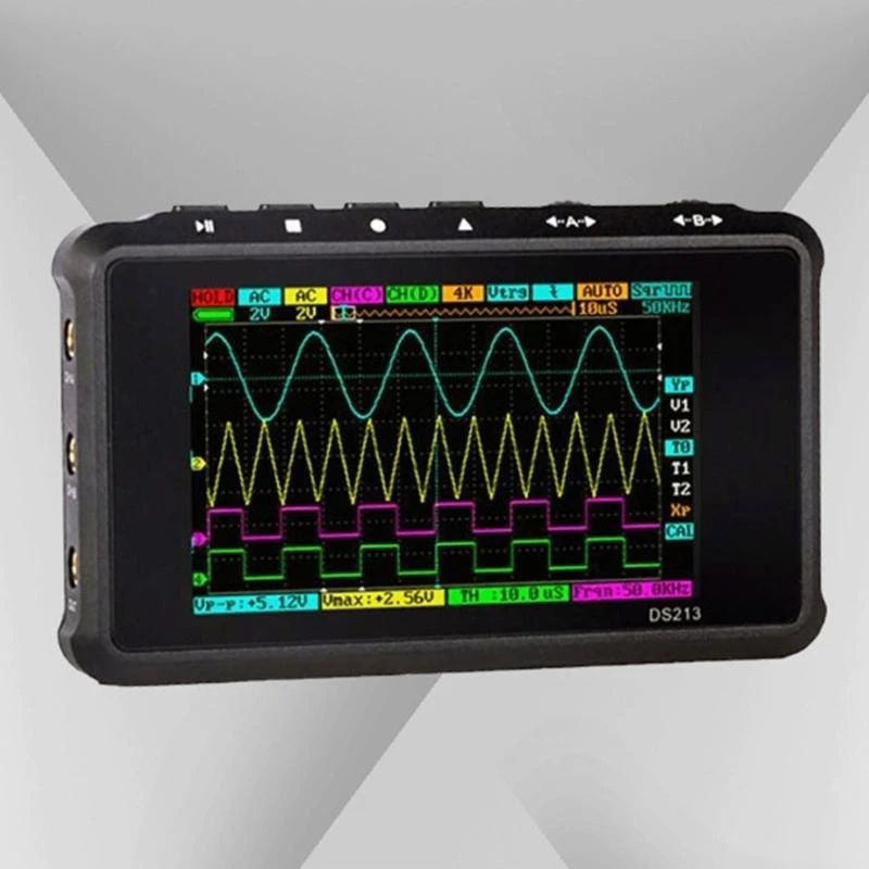 SZ Pocket Size Oscilloscope Built In 1000mAh Battery Digital Oscilloscope 100MSa/s Sampling Rate 4 Channel Signal Generator