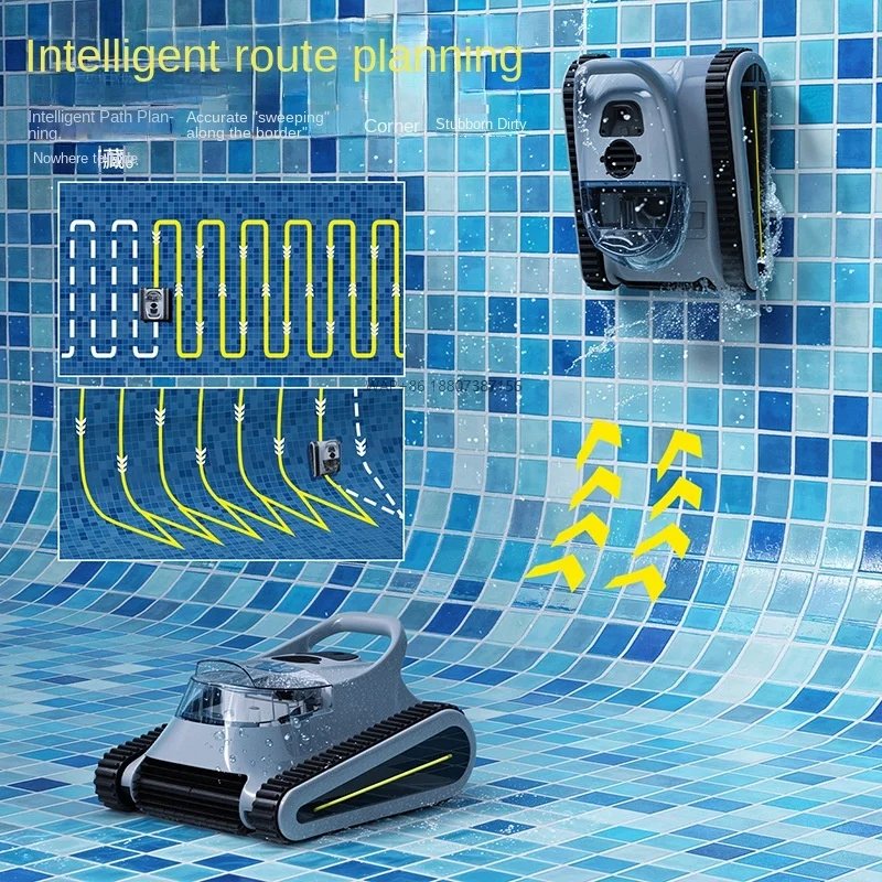 Hot Sale Commercial Metal Underwater Fish Pool Cleaner Robot Automatic Suction Sewage Machine Filter Cleaner
