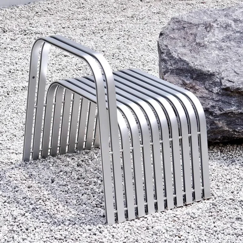 

Nordic Korean minimalist outdoor tables, chairs and stools Aluminum alloy courtyard terrace Coffee milk tea shop Waterproof