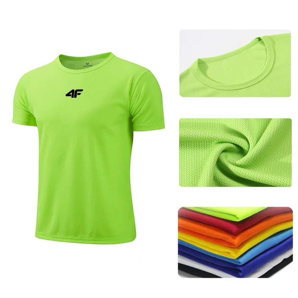 Hot Sales Jogging Shorts Sleeve T-shirt Casual Sports Summer Cool Daily Quick Drying Versatile Outdoors Men's Tops Tees Clothing image 3