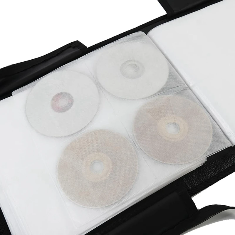 DVD-doos met 400 capaciteit CD-portemonnees Beschermende CD-opbergorganisator Houder Boekje Albumdoos Bindmiddel (zwart) 1 STUKS