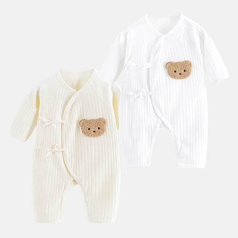 Spring Summer Autumn Winter Newborn Baby Boy Girl Romper 100% Cotton Bear Bodysuit 0-6 Months