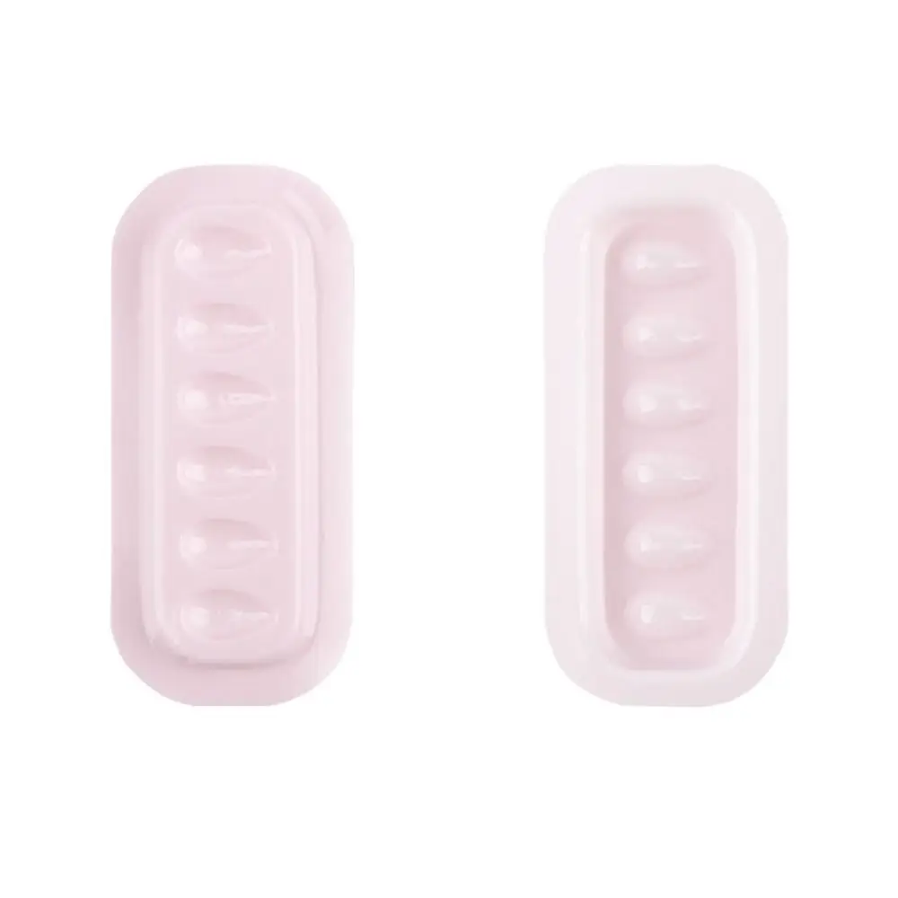 100 قطعة عالية الجودة لاصق رمش حامل الغراء قطاع على شكل بولي كلوريد الفينيل رمش الغراء البليت زهرة حشية بلاستيكية لوحة