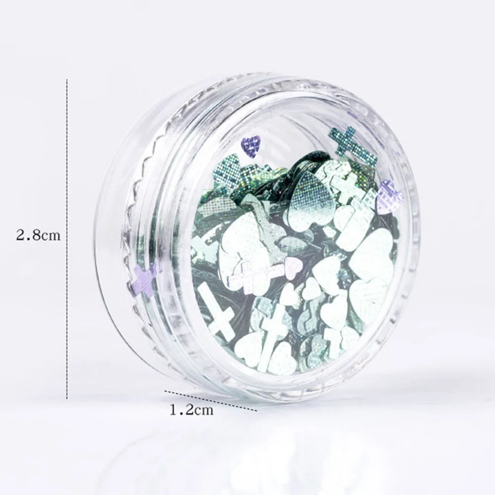 1 ชุด 12 สี กลิตเตอร์รูปหัวใจไขว้ สำหรับตกแต่งเล็บ ดีไซน์วิบวับ เหมาะสำหรับงานปาร์ตี้กลางคืน งานแสดงบนเวที กลิตเตอร์รูปหัวใจไขว้