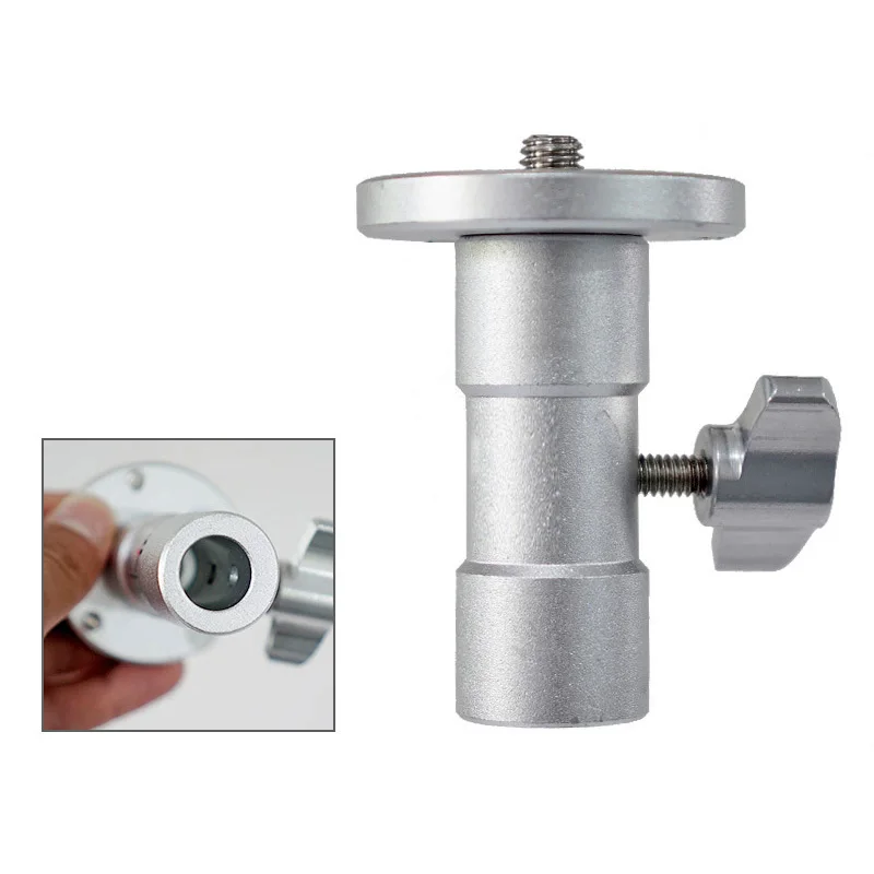 Adapter do mocowania aparatu statyw oświetleniowy śruba do statywu z gwintem 1/4 "3/8" i nakrętką mocującą odbiornika 5/8" akcesoria do studia fotograficznego — zdjęcie produktu 4