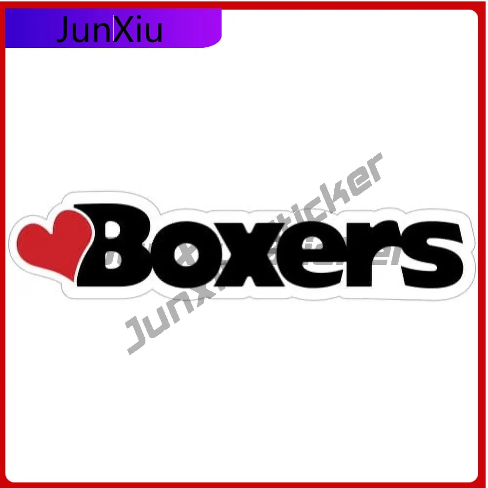 

Heart Boxers Word Funny Car Laptop Window Bumper Waterproof Vinyl Decal Sticker Cool Unique Unique Funny Retro Aesthetic