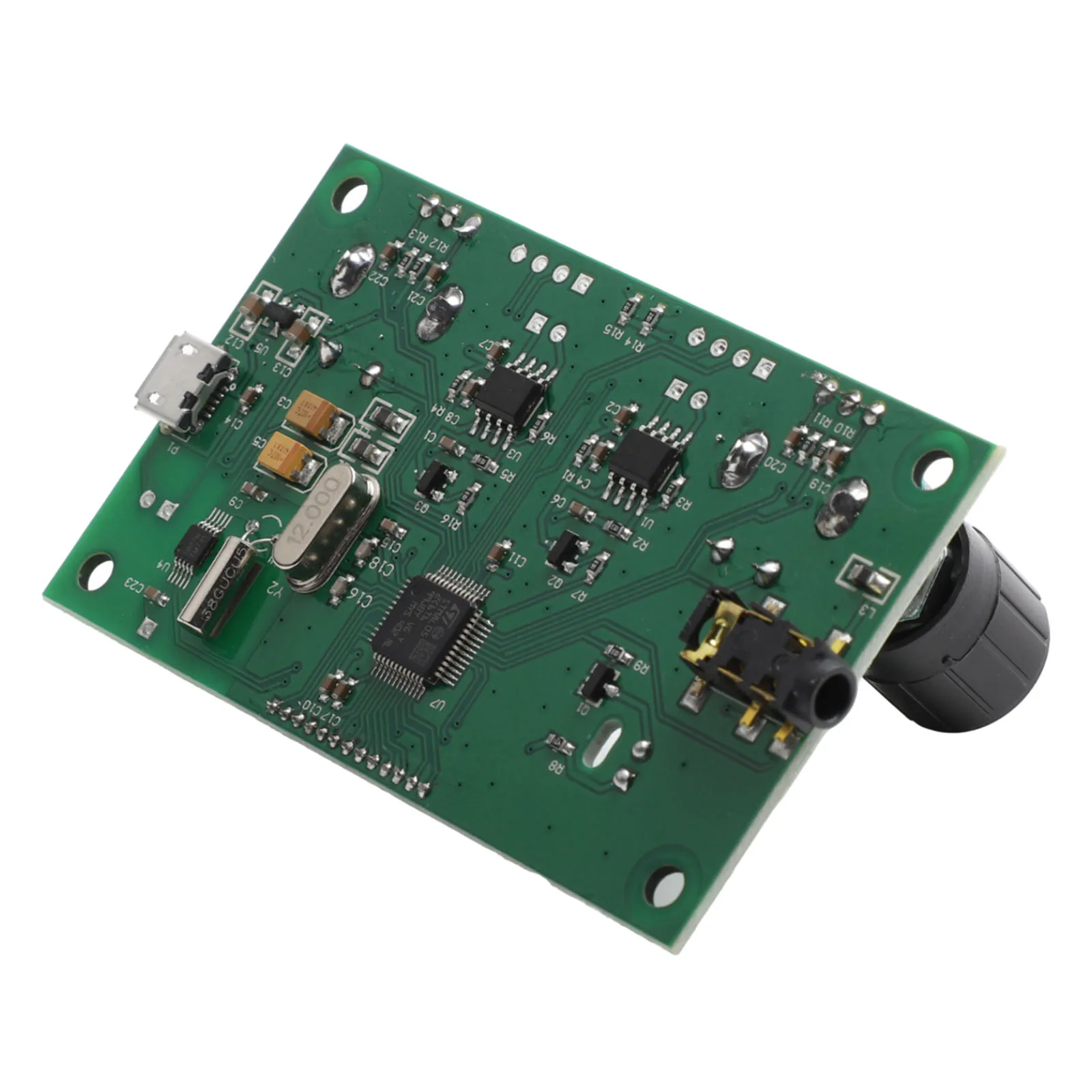 DIY FM Radio Module For Dsp PLL 87-108MHz Wireless LCD Display Board With Rotary Potentiometer For Audio Amplification Kit