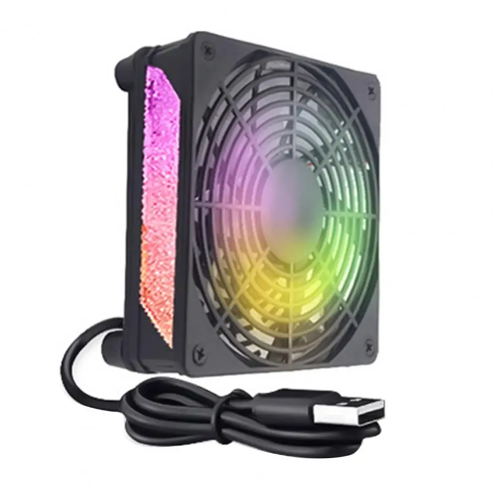 Настольный вентилятор с эффективным Usb, Компьютерный Вентилятор для Android ТВ-приставки, роутер с бесшумным рассеиванием тепла, аксессуары для кулера ЦП с одним/двойным