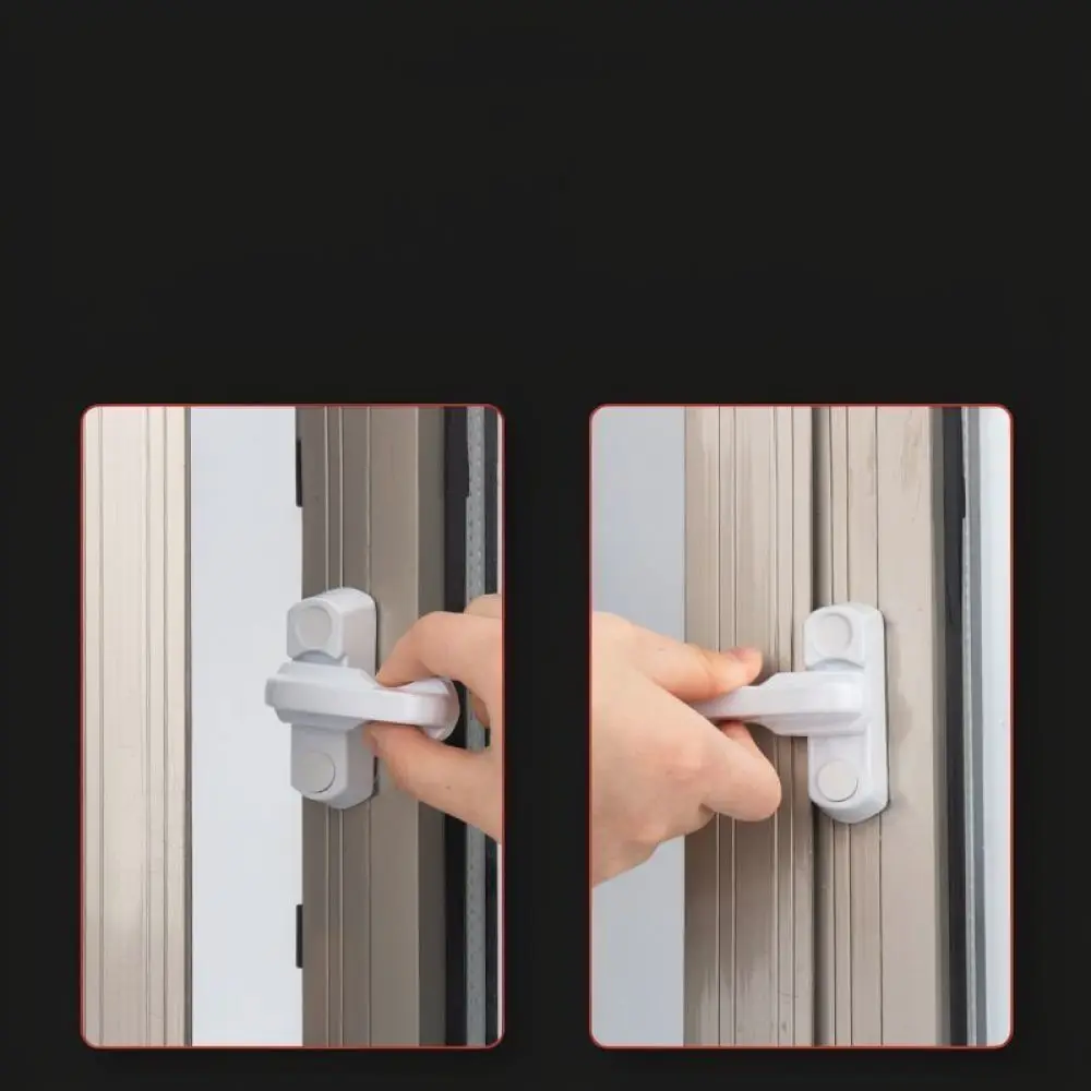 Secure T Type Casement Window Lock Handle Replacement Hardware Plastic Door Catch Household Safety Accessory