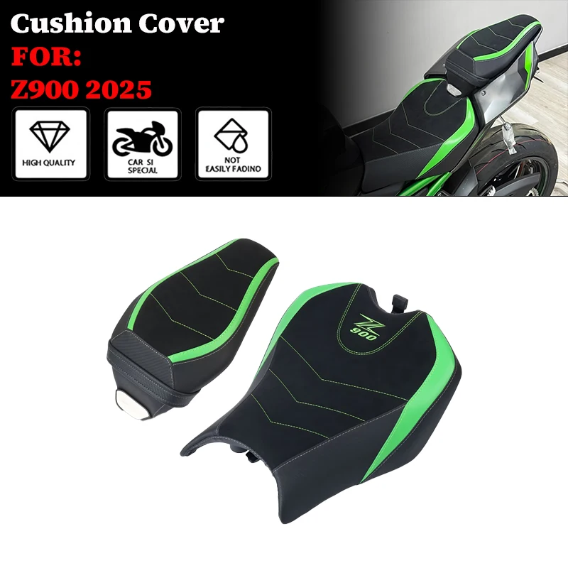 

Motorcycle Front Driver & Rear Seat Cushion Passenger Pad Rear Seat Pad Cover For Z900 Z900 SE 2025 2026
