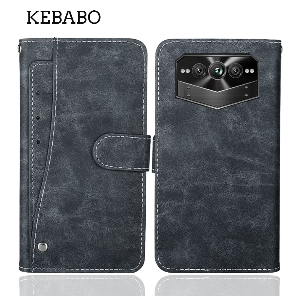 Portfel skórzany Doogee V Max Pro Case 6,58 "moda luksusowa ochronna dostosuj okładkę portfel na karty telefoniczne styl książki