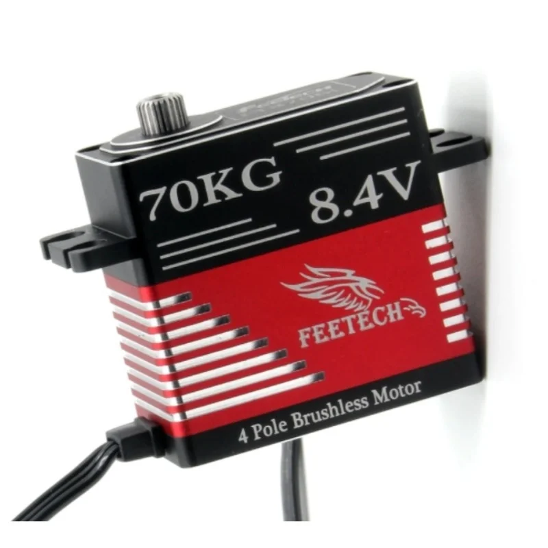 

Цифровой сервопривод 70 кг, бесщеточный двигатель 7,4 В, стандартный металлический сервопривод 180, 1/7 1/8 для внедорожных радиоуправляемых гоночных автомобилей, БПЛА, масштаб 1/8