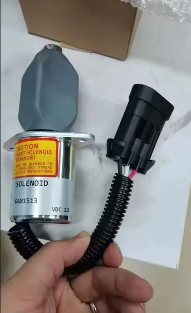 

stop Fuel Shut Off Solenoid 6681513 6681512 6667993 For Bobcat 743 751 753 763 773 Skid Steer loader Shut Down Solenoid Parts