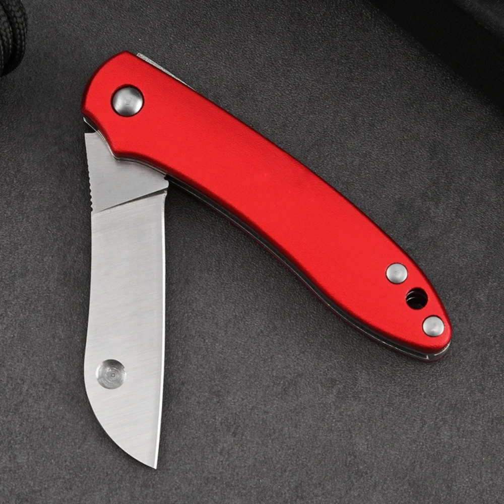 2025 المحمولة سكين جيب قابل للطي 440C شفرة ألياف النايلون مقبض في الهواء الطلق بقاء التكتيكية الصيد فائدة سكينة الفاكهة EDC أدوات