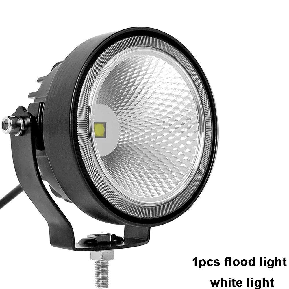 NLpearl 2 stks 12 V 24 V Led Verlichting Offroad 4 Inch Ronde Spots Mistlamp Voor Auto ATV Crossmotor pick-up Boot Motorfiets