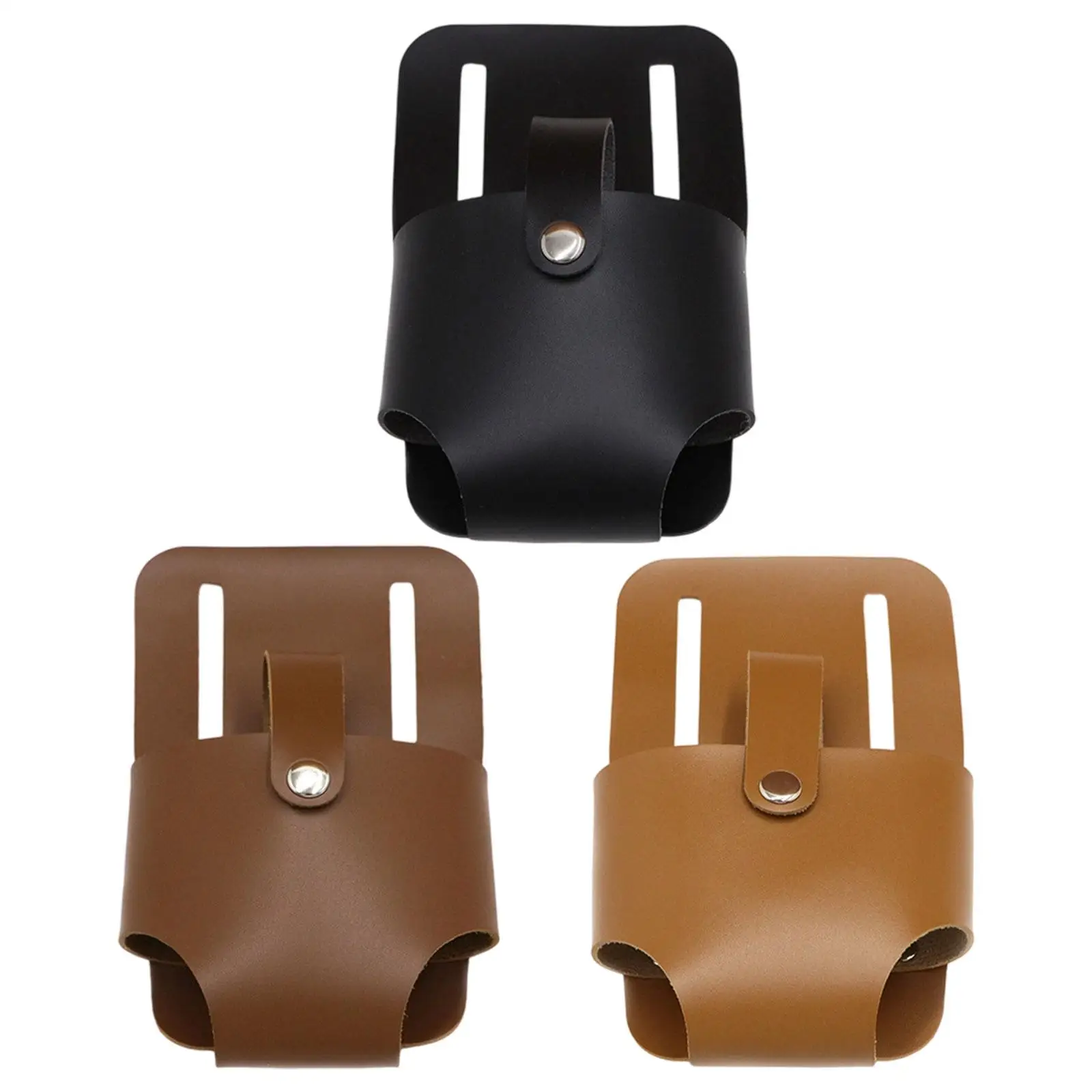 شريط القياس حامل حزام كليب دائم بو الجلود أداة الحقيبة إغلاق آمن للنجارين كهربائيين #2