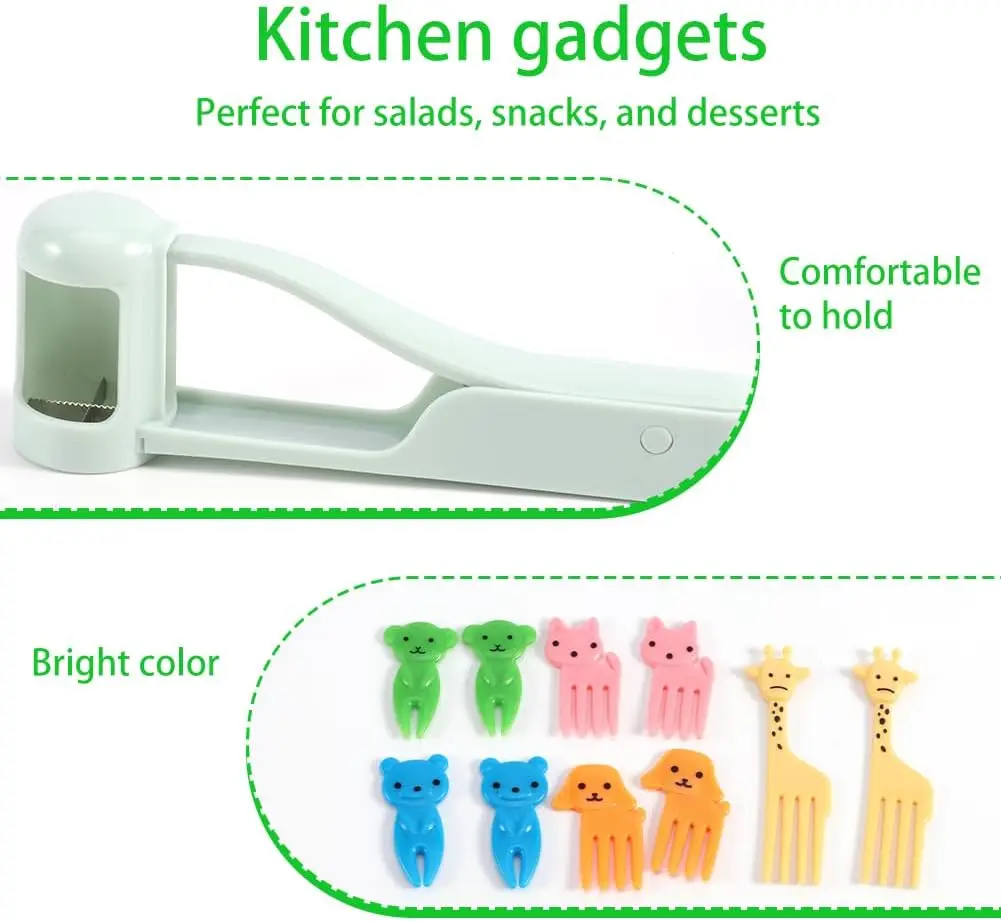유아용 포도 커터, 과일 포크, 포도 슬라이서, 씨없는 포도, 딸기, 체리 토마토용 미끄럼 방지 손잡이