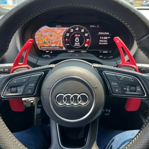 Cambio de paleta de volante de aleación de aluminio para Audi 2017 2018 2019 S3 S5 SQ2 SQ5 TT A3 8V A4 A5 Q2 Q3 Q5 Q7