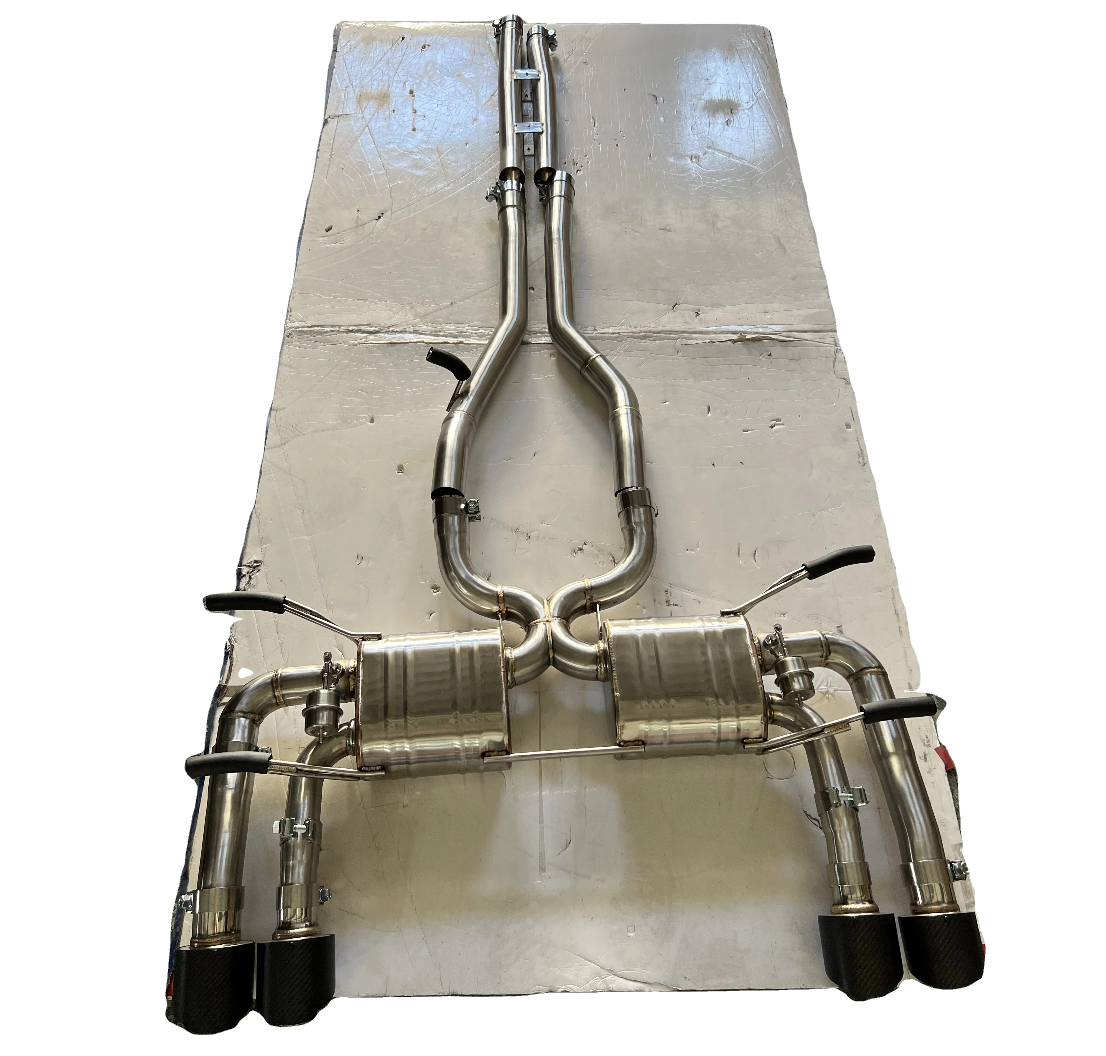 

304SS выхлопная система Catback для Jaguar F-Type R Coupe 5,0 л, полная выхлопная система Cat Back