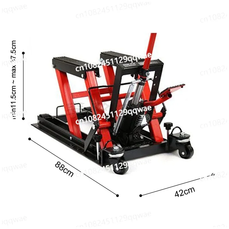 منصة إصلاح رفع الدراجة النارية الهيدروليكية مقص الدراجة النارية جاك 680 كجم الحمولة قابل للتعديل المحمولة رافعة حامل أداة الرفع #3