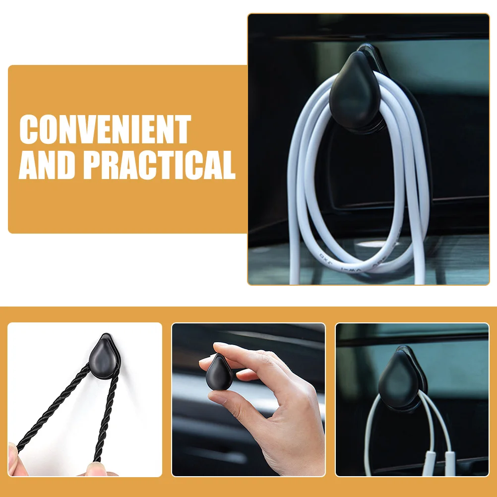 

8pcs Mini Car Hooks Adhesive Sticky Mount For Keys Earphones Dashboard Auto Interior Accessories Holder Storage Small Hanger