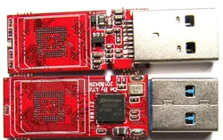 Red DIY U disk PCB USB3.0 eMMC BGA153 169 BGA254 eMCP eMMC NS1081 Programmer Main Controller Chips Without Memory Flash Chip