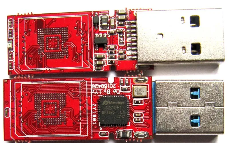 Czerwony DIY U dysku PCB USB3.0 eMMC BGA153 169 BGA254 eMCP eMMC NS1081 programator główny kontroler chipy bez pamięci pamięć Flash