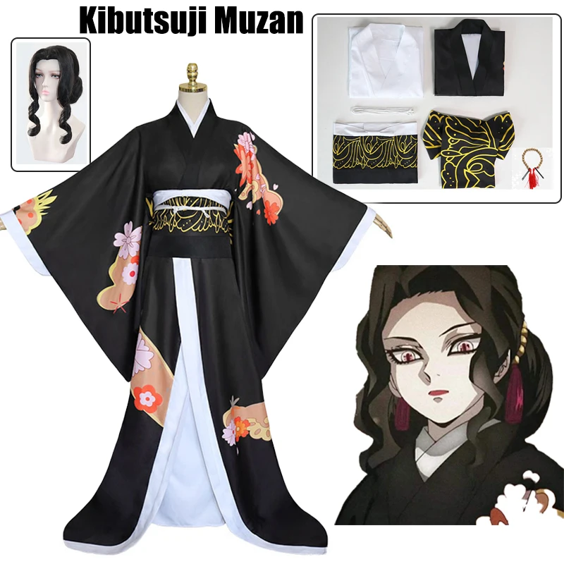 

Anime Demon Slayer Kimono kimetsu geen yaiba Kibutsuji Muzan Cosplay Kostuum kamado Vrouwen Schooluniform Meisjes Halloween