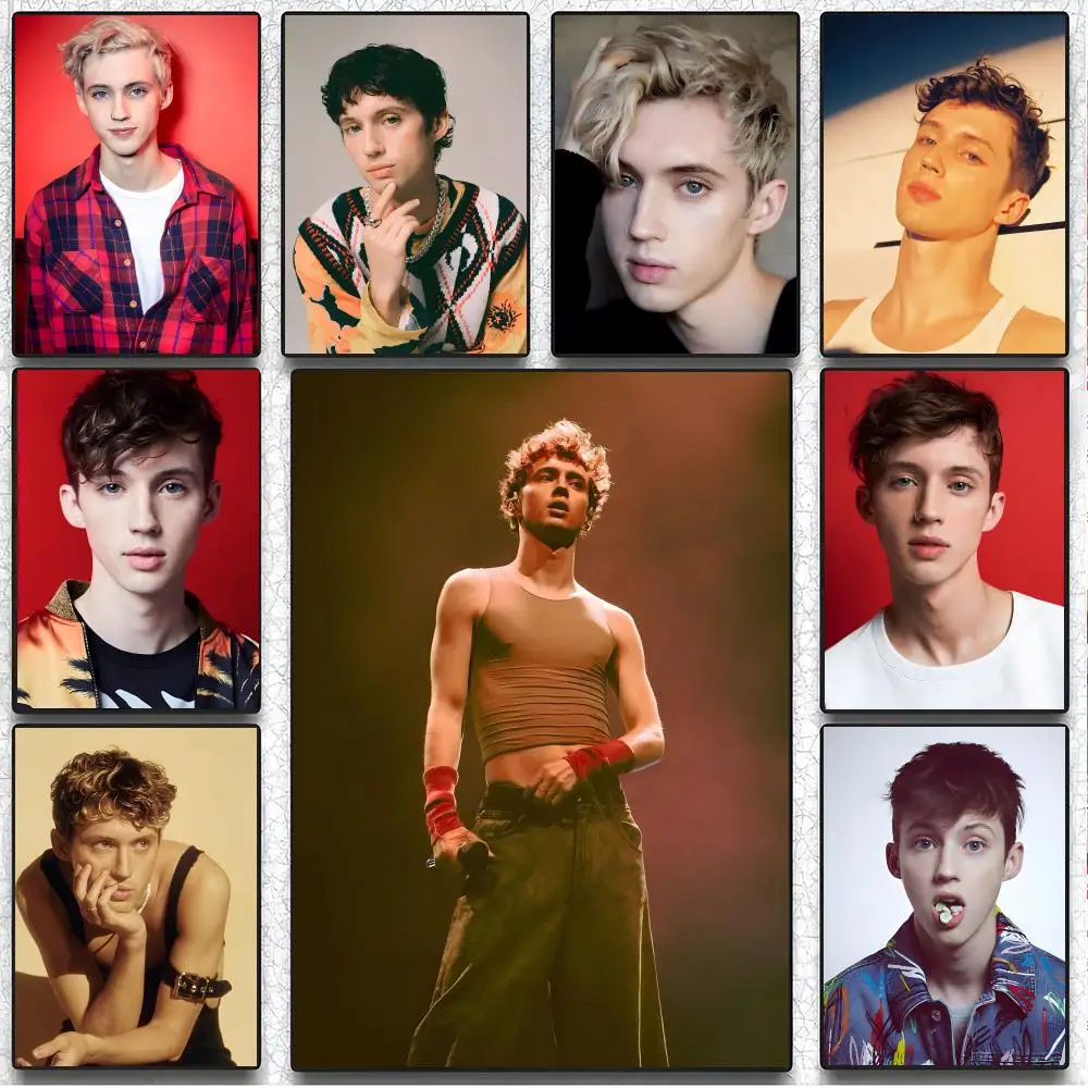 Pop Singer Troye Sivan Mellet Poster Artistic Peel-Off Wall Decor, Indoor Outdoor Home Ornament for Collectors