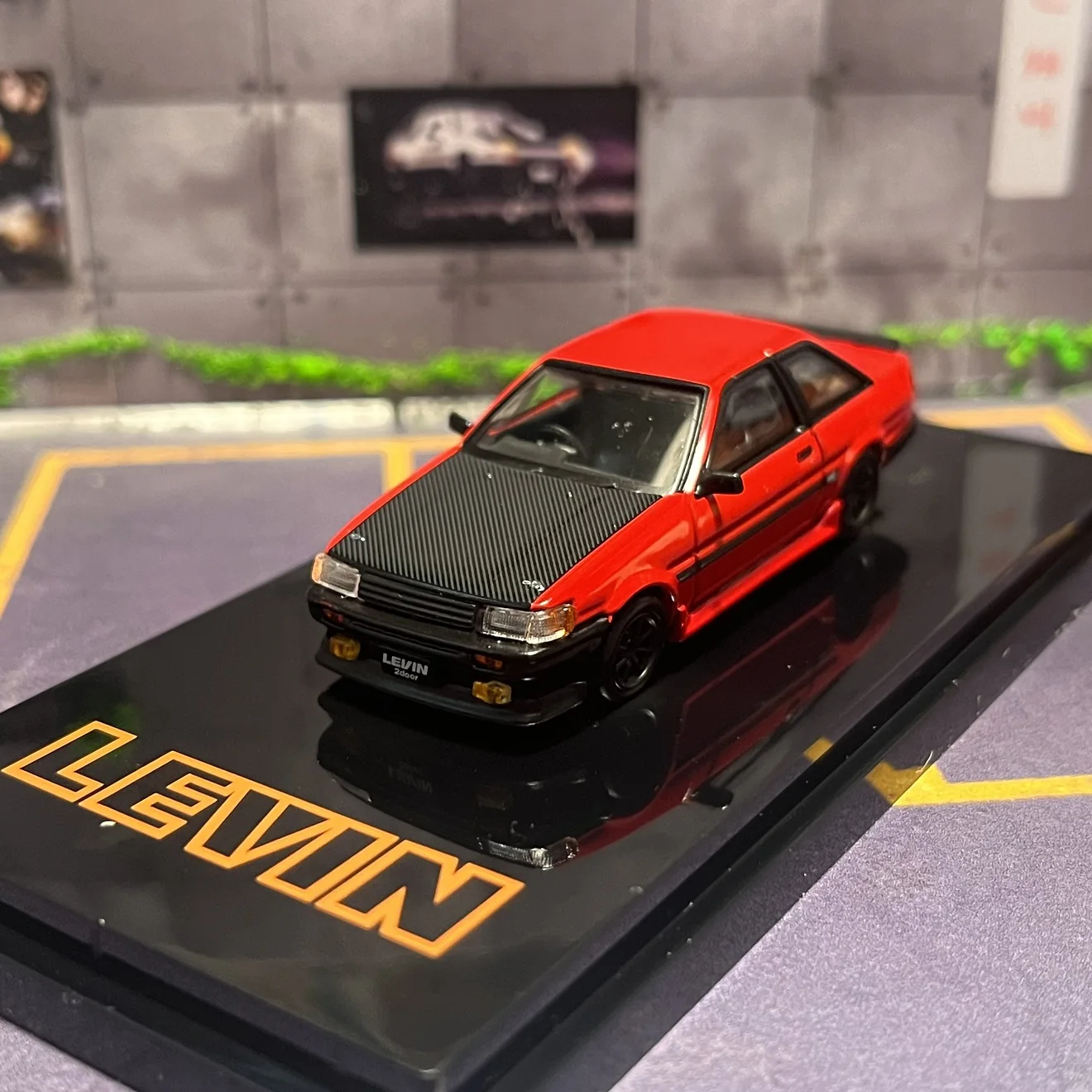 Hobby Japan 1/64 Honda Levin AE86 Corolla Diecast Auto Model