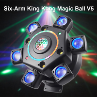 100W Beam Mobile Heads 6 Arm Magic ball Moving Head RGBW Rotating Disco Light DMX For DJ Party Nightclub Stage