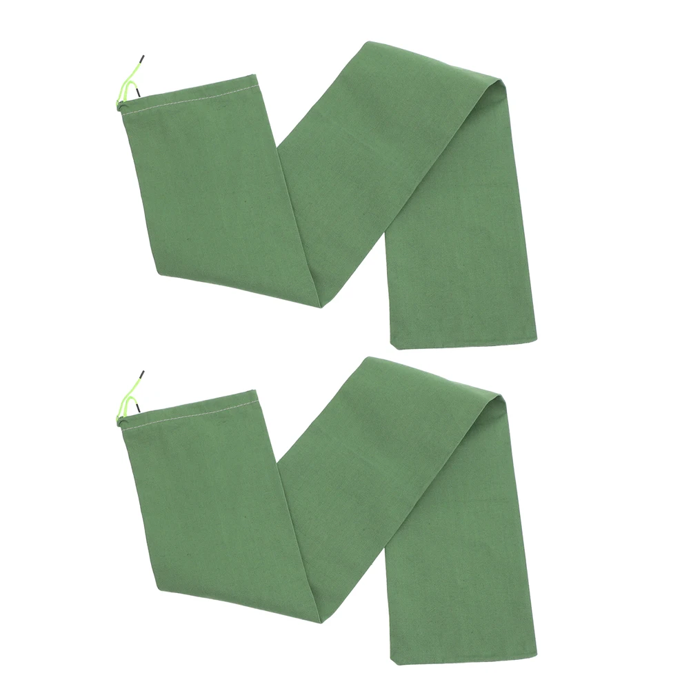 

2pcs Flood Sandbags Reusable Absorbent Canvas Large Capacity Door Canopy Sand Bags Water Barrier Home Protection Green