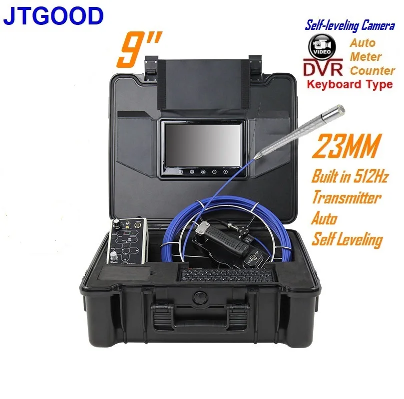 

5mm Hard Cable 23mm Long spring 512hz sonda transmitter pipe camera auto self balancing Sewer Drain Pipe Wall Inspection Camera