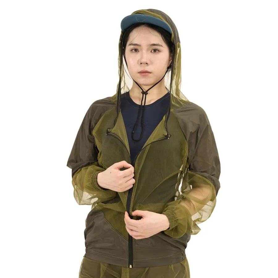 Summer Outdoor Mosquito Proof Clothing Fishing Hiking Leisure Fishing, Mosquito Repellent Clothing Breathable Visible