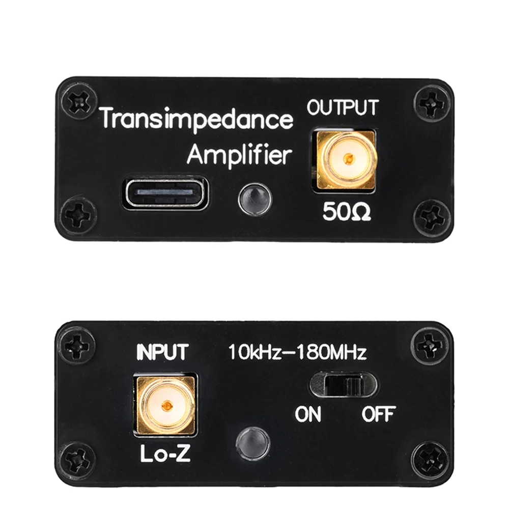 Type-C DC5V 10k-180MHz Receiving Antenna Low Impedance Converter with 10k-180MHz Donut WB Broadband Receiving Antenna