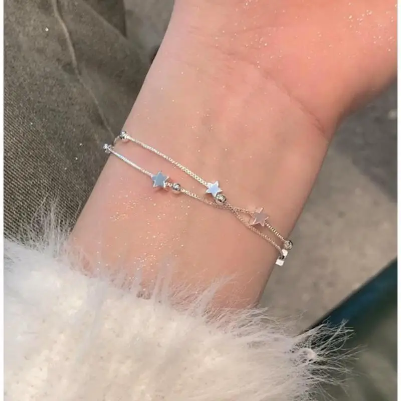 Pretty Stars Bracelets For Women Korean Famous Brand Designer Party Wedding Jewelry Holiday Gifts Luxury Ladies Bracelets Decor