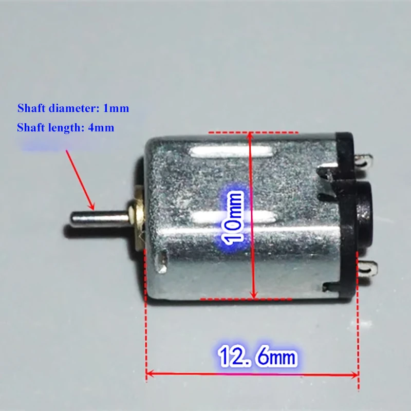 Tiny Precision M20S Metal Brush Motor Short Body DC 1.5V-3.7V 26600RPM High Speed