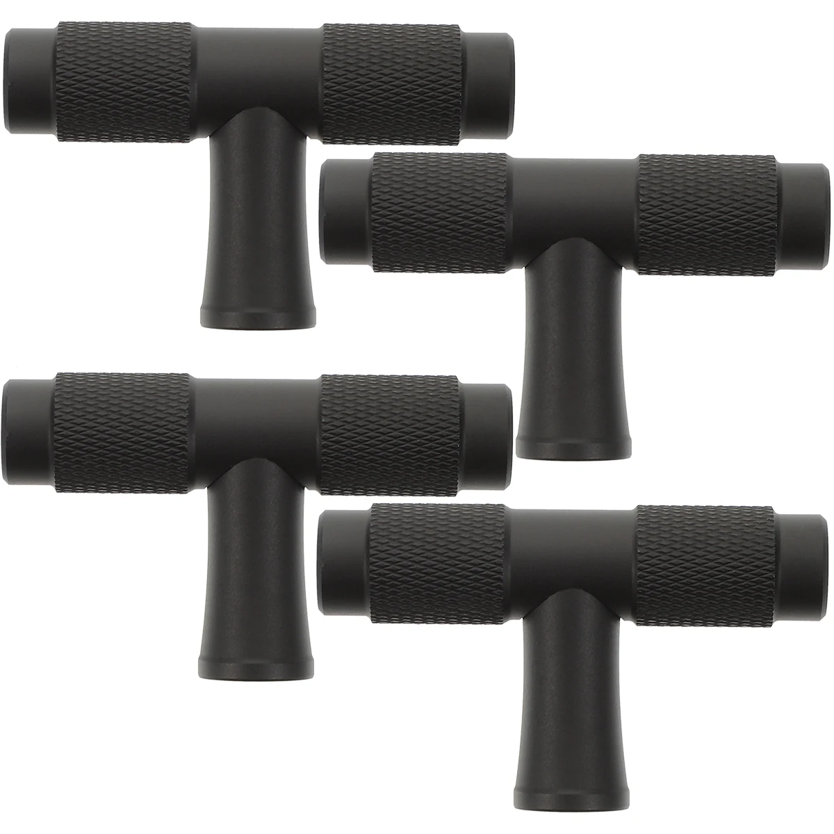 

4pcs Aluminum Alloy Drawer Pulls Furniture H les Wardrobe Door H Metal Knurled Cabinet Pulls Accessories Durable Anti Rust