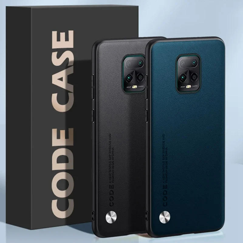 Silicone Protection Case For Redmi Note 9 Pro Luxury PU Leather Phone Case For Xiaomi Redmi Note 9S Note9 Pro Matte Back Cover