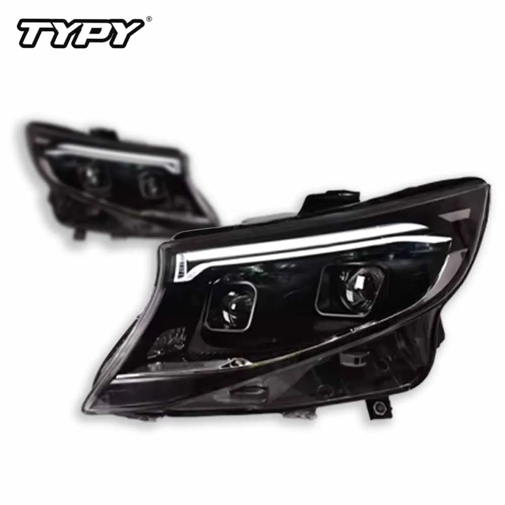 

Suitable For 16-24 Models Of Mercedes Benz Vito V-class Headlight Assembly Modified VITO Headlights LED Daytime Running Lights