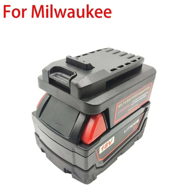 For Milwaukee 18V Lithium Batteries Battery Adapter Converter for CRAFTSMAN 20V for Stanley 18V V20 Lithium Battery Power Tools