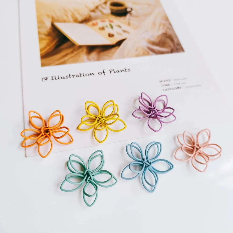 Wire Earring Accessories Color Metal Pendant Eardrop Components Necklace Charms Diy Making Material Jewelry Finding 8pcs