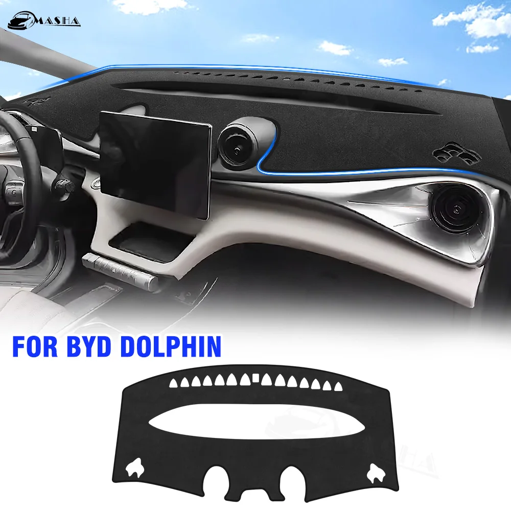 

Compatible with Dash Cover BYD Dolphin EA1 Atto 2 2021-2023 2024 Dashboard Mat Cover Sunshade Nonslip Mesh Protector No Glare