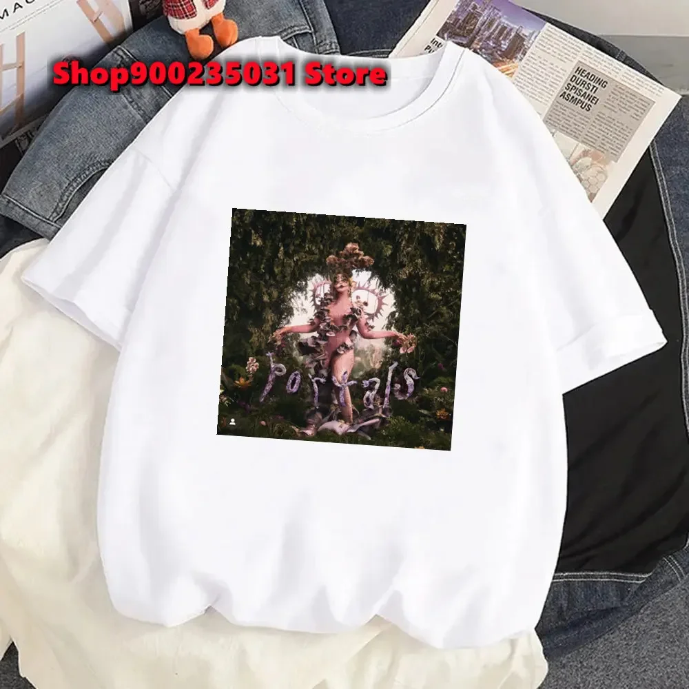 2024 New Women's Vintage T-Shirt Melanie Martinez Printed American Hip-Hop Personality Short-Sleeved Daily Casual Clothing