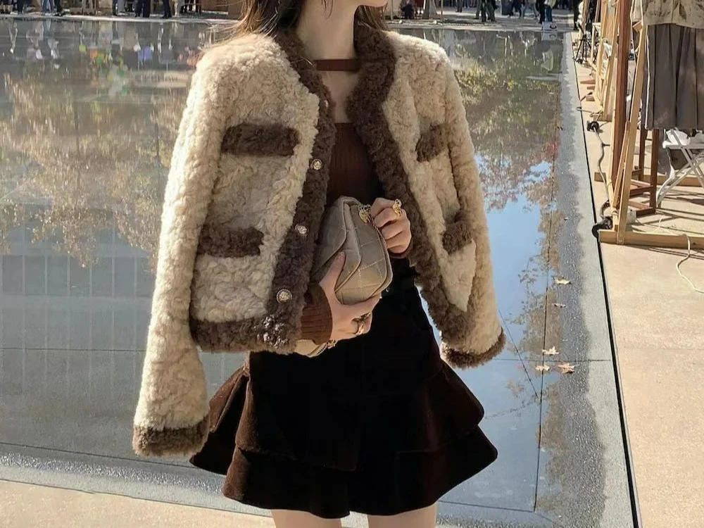 

Женская короткая куртка 2021, осень и зима, новая коллекция, хлопковый плюшевый свободный теплый топ
