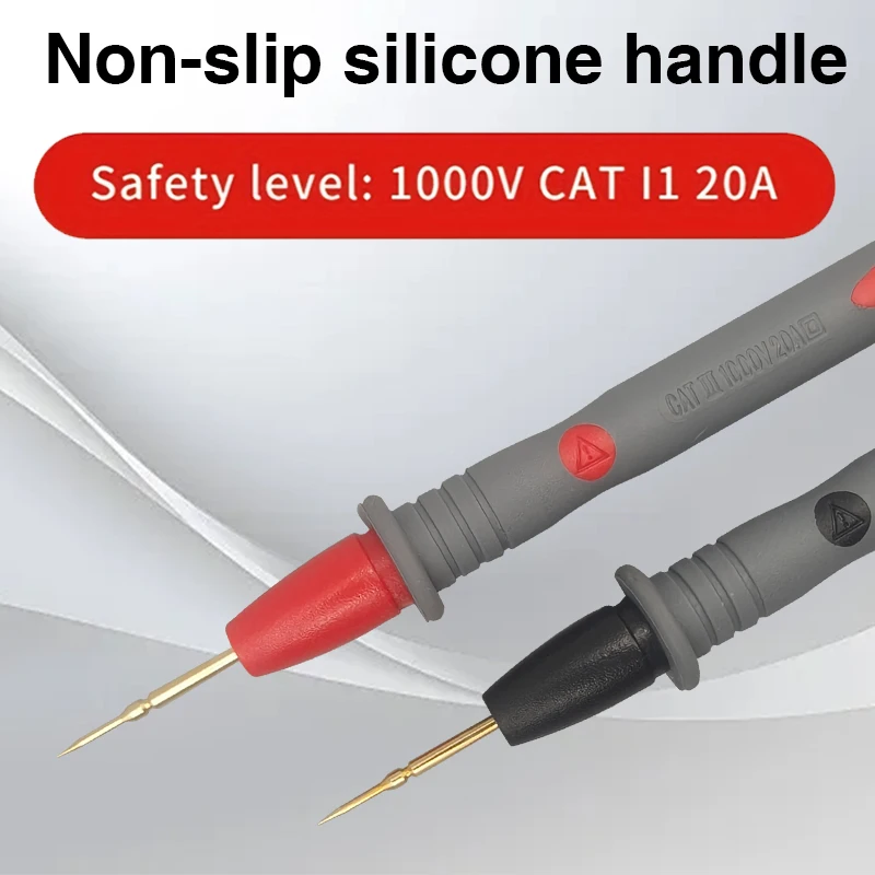 Current Test Lead Silicone Multimeter Probe Universal Electrician Specific Measuring Line Special Tip Probe Voltage Tester