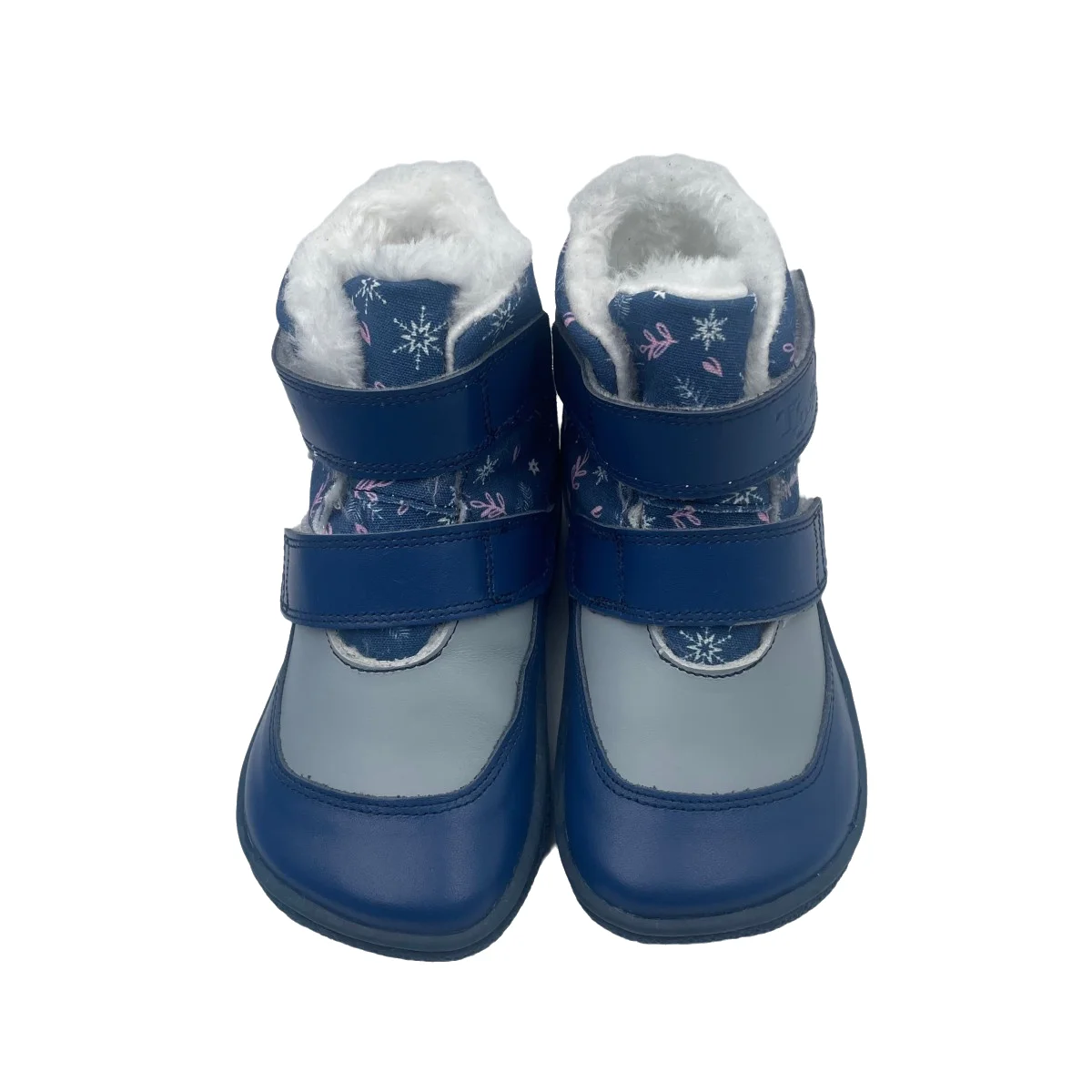 TipsieToes-Botte chauffante en cuir véritable pour enfants, doublure en fourrure synthétique, semelle intérieure, pieds nus, deux sangles, bébé, tout-petit, fille, garçon, enfants, chaud, hiver