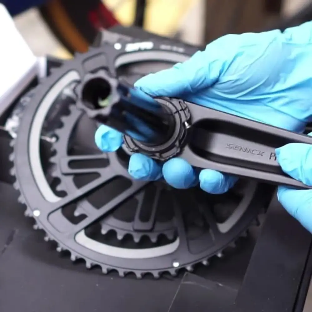 

Aluminum Alloy Crank Chainring Adjuster 28.99mm 5 Colors Bottom Bracket Preload Adjuster Lightweight Crank Spindle Adapter