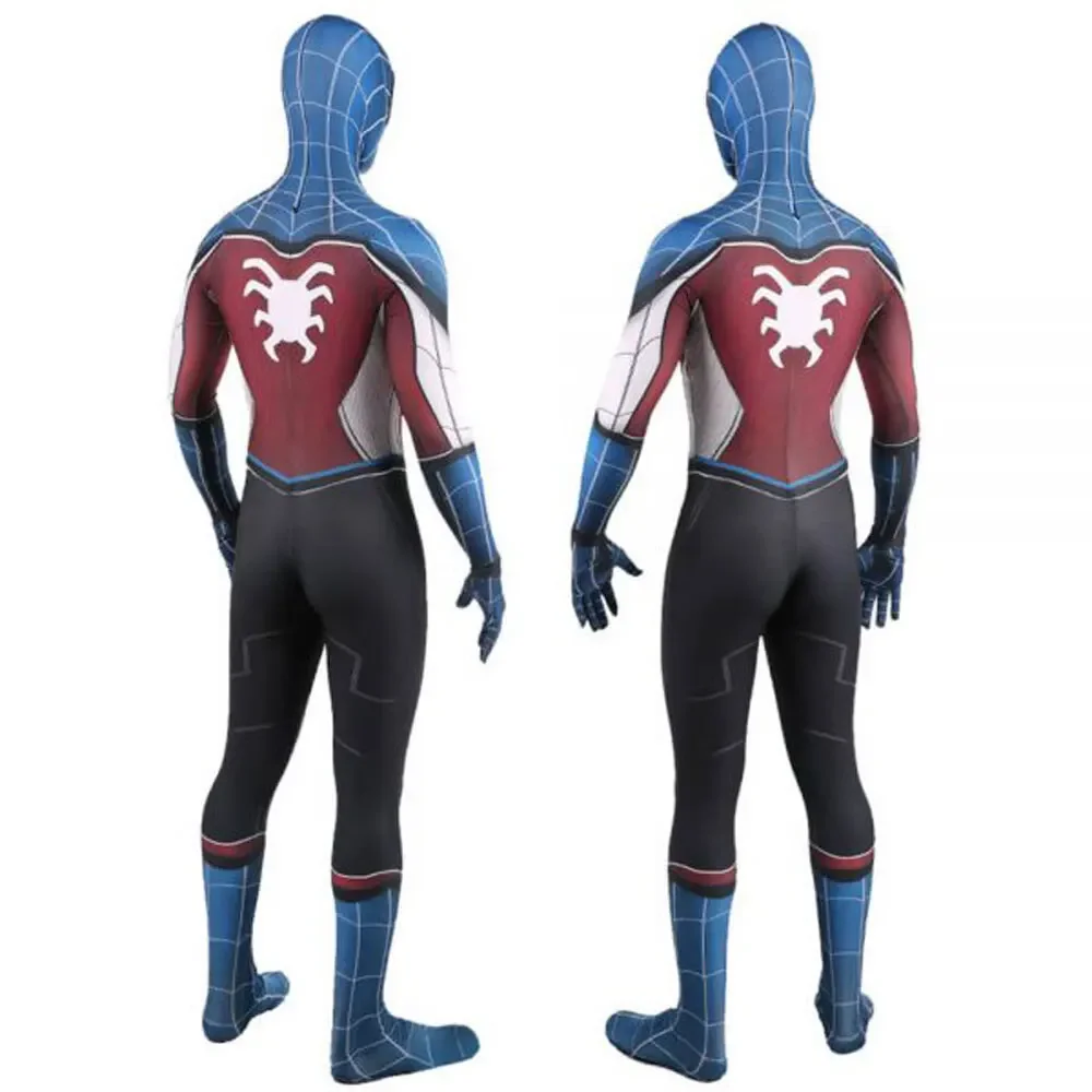 Services.com America Spider Cosplay Costume pour adultes et enfants, Smile Hero, Zentai jeu trempé, costume de batterie pour hommes et garçons, fête d'Halloween